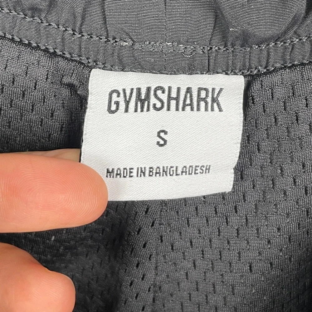 Gymshark Pants Mens S White Black Fleece Joggers Sherpa Mesh Lined Gym Athletic
